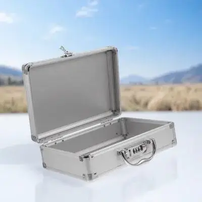 

Tool Carrying Box Metal Briefcase Password Lock Handheld Tool Organizer Portable Storage Case Tools Box Tools Case