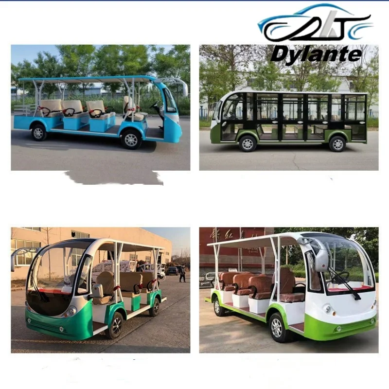 VIP Honoured Guest Scenic Spot Tourism Reception Electric Sightseeing Bus Closed Tourist Bus Stable Quality Long Durability