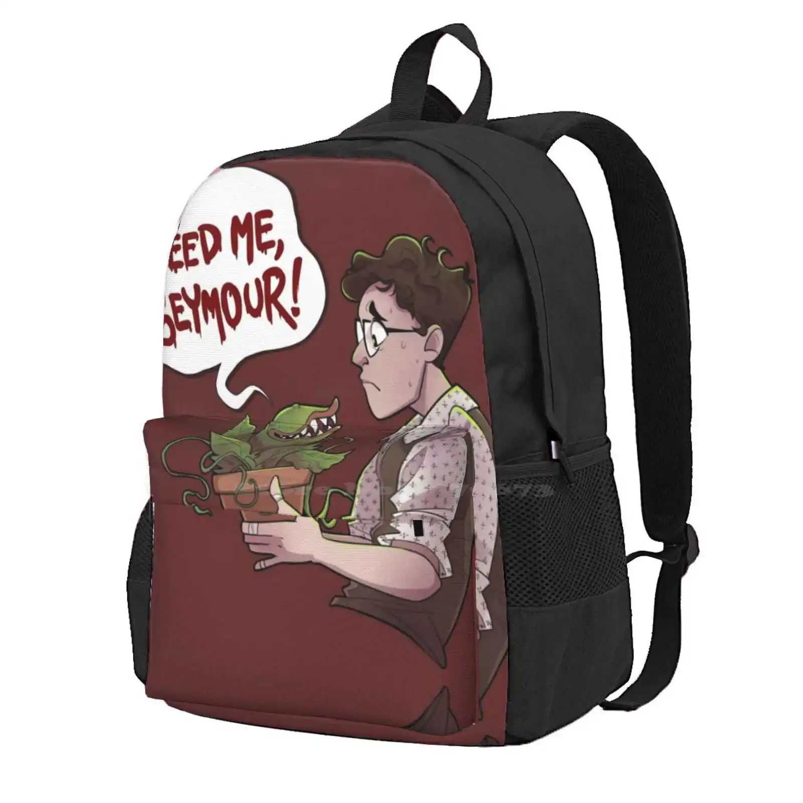 Don'T Feed The Plants Hot Sale Schoolbag Backpack Fashion Bags Lsho Little Shop Of Horrors Audrey Ii Seymour Krelborn Musicals