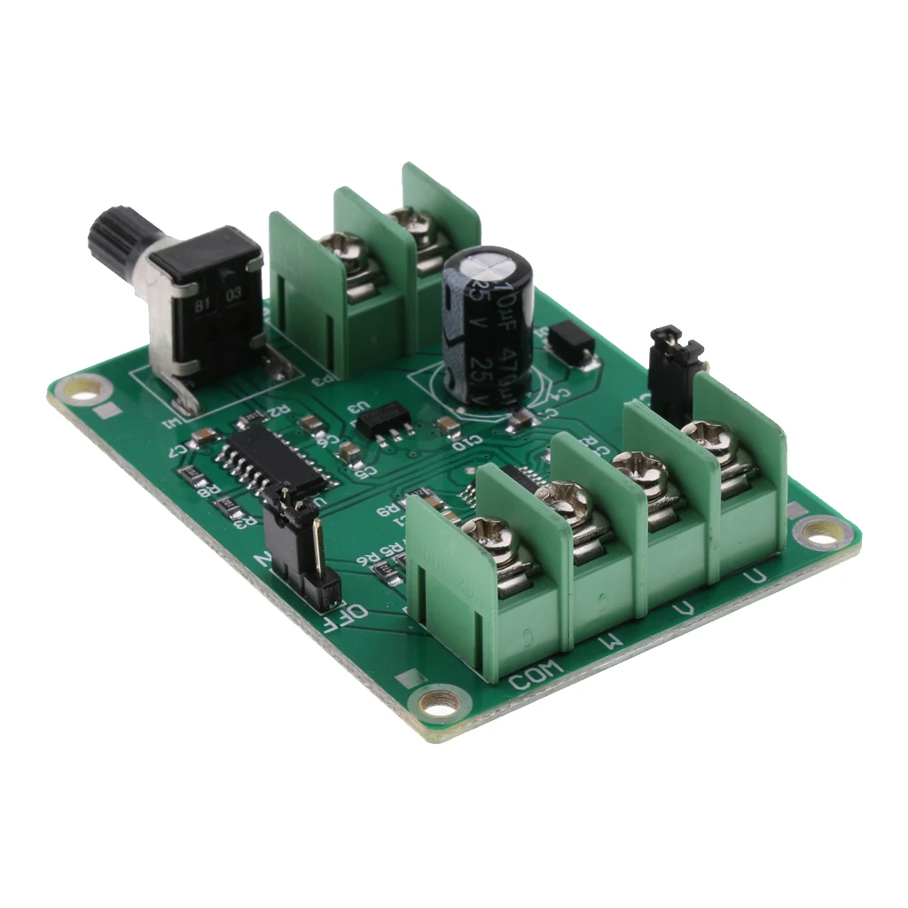 DC Brushless Driver Board Voltage Protection Motor Controller PCB for 3 Wire or 4 Wire Brushless Motor