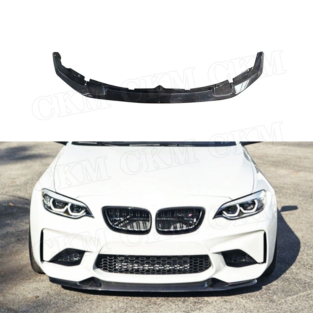 

Carbon Fiber Material Front Bumper Lip For BMW 2 Series F87 M2 Coupe 2 Door G Style 2016 2017 2018 2019 2020