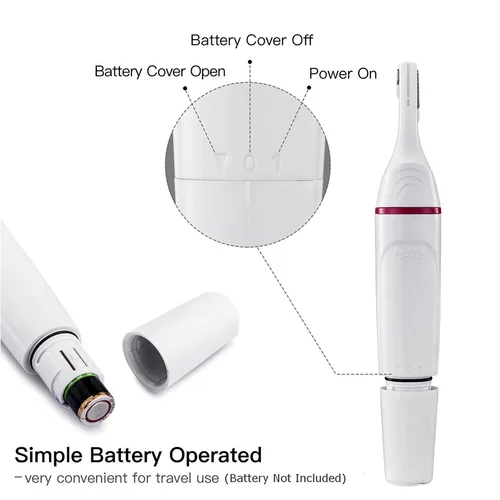 Imagen 2 del producto Cuchillo de cejas 5 en 1, Afeitadora eléctrica, depilación corporal indolora, herramientas para mujer, recortadora de cara, afeitadora de cejas para mujer