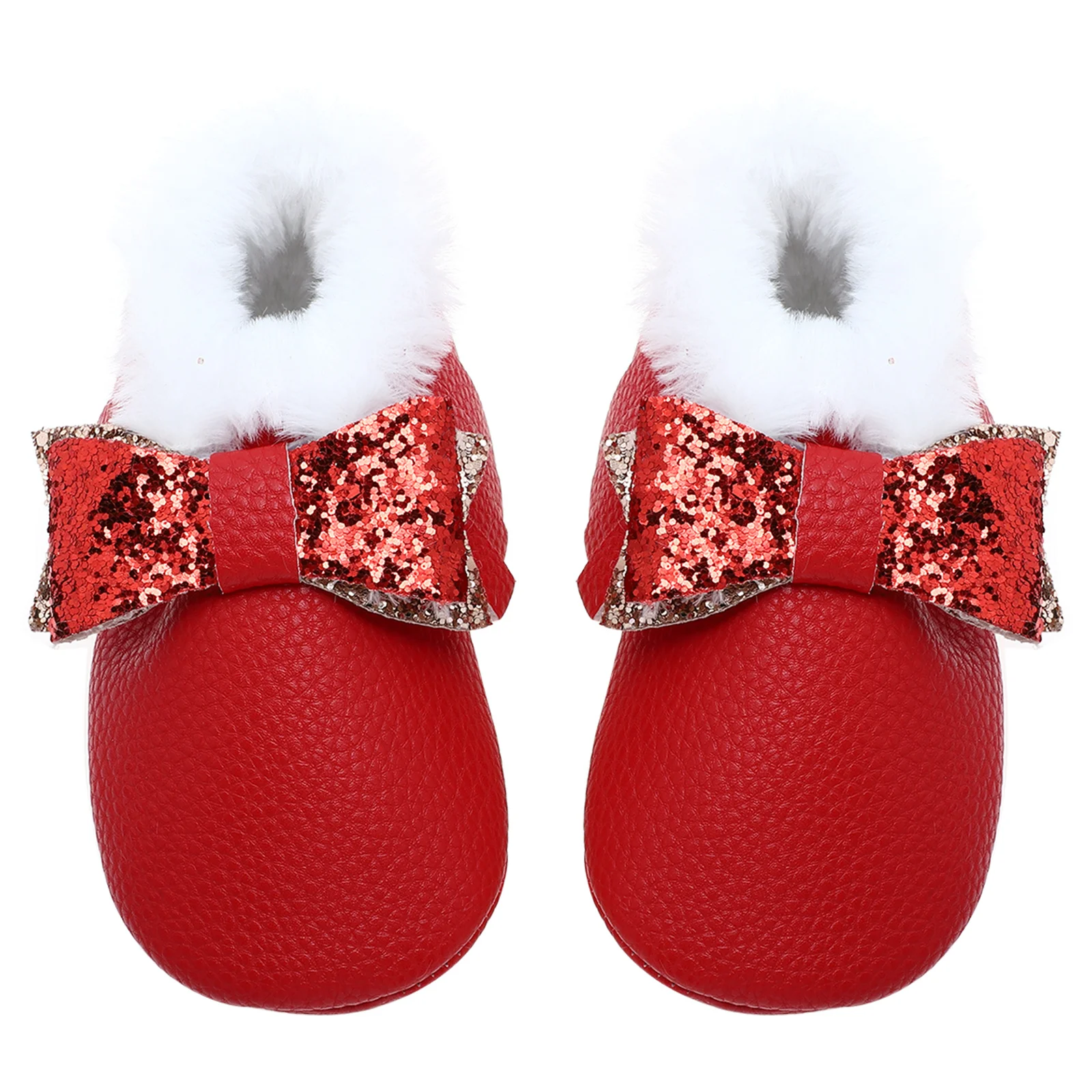 

1 пара детской хлопчатобумажной обуви, легкая нескользящая детская обувь для прогулок на теплую резиновой подошве, домашняя детская обувь для зимних прогулок