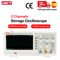 UNI-T Osciloscópio UTD2102CEX+ 100mHz 2 Channels Digital Storage Oscilloscope Portable 1GSa/S 7 Inches TFT LCD