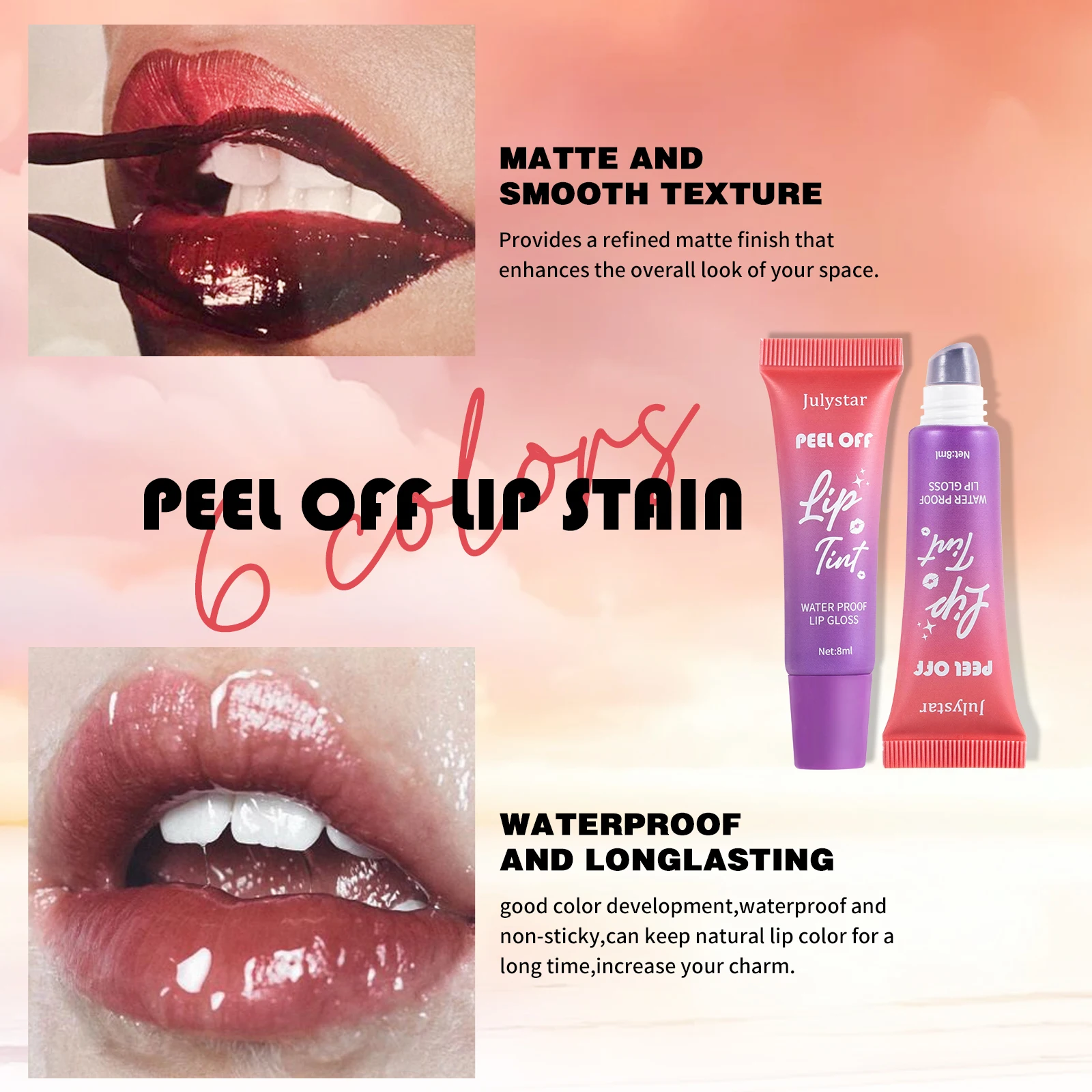 Brillo labial hidratante Blam Liquid Fruit flavor lineas, bálsamo labial nutritivo de larga duración, maquillaje diario, cuidado de los labios