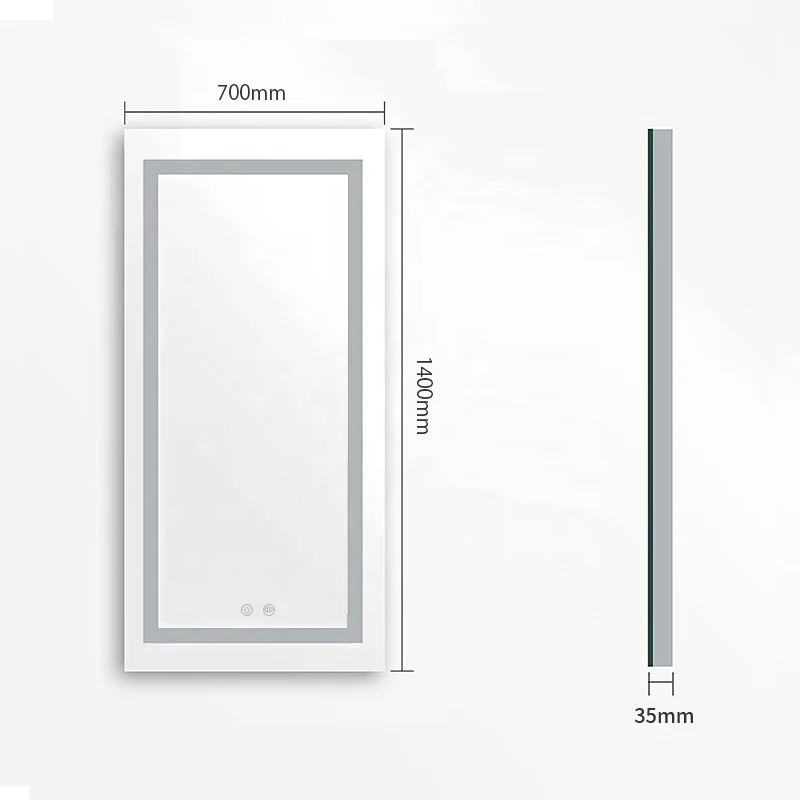 Modern led smart bathroom wall mounted mirror furniture for hotels and projects