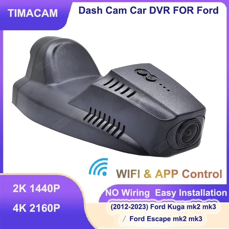 for Ford Kuga Escape mk2 mk3 2012 2013 2014 2015 2016 2017 2018 2019 2020 2021 2022 Dash Cam Camera DVR 2K4K Wifi Video Recorder