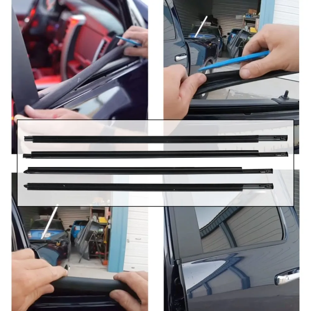 55372139AH 55112376AH 55112377AH 55372138AH 4 قطعة الباب الخارجي حزام السير الوقائي ل دودج رام 1500 2500 3500 4500 5500 2009-2021