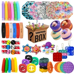 3-10pcs Mystery Gifts Pack Random Fidget Toys Surprise Box 100 Different Fidget Set Antistress Relief Toys