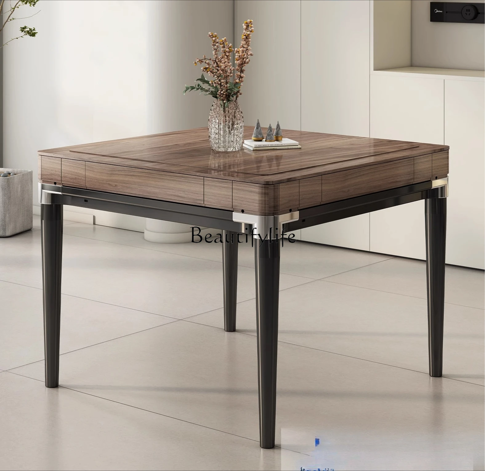 03.Mahjong machine Automatic household bass noise reduction dining table dual-purpose all-in-one machine