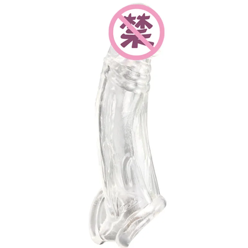 1pcs Reusable Penis Sleeve Big Penis Extender Condom Cock Extension Dick Enlargemen Sex Toys For Men Enlargement Time Delay