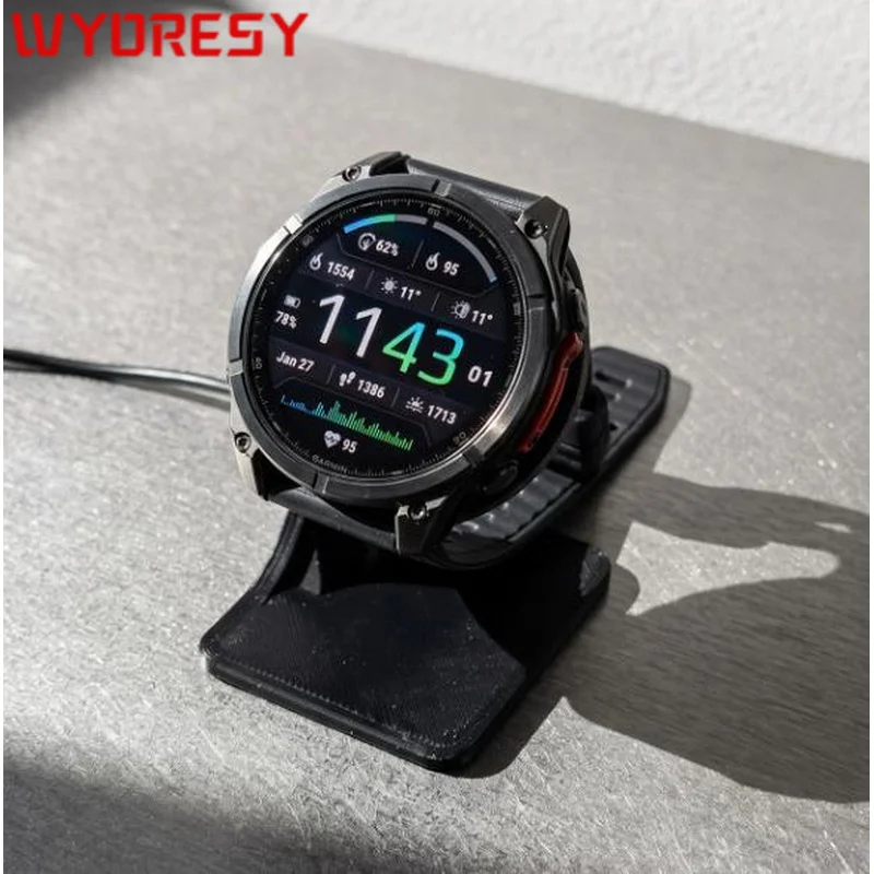 For Garmin (Fenix6/Fenix7/Fenix8/Fenix9/Epix) Charging Dock Bracket Solid Frame Secure Smart Watch During Charging Process