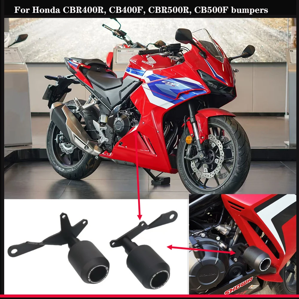 

For Honda CBR400R CB400F 2021-2025， CBR500R CB500F 2021-2024， Body impact balls, anti-slip blocks, the engine, bumper
