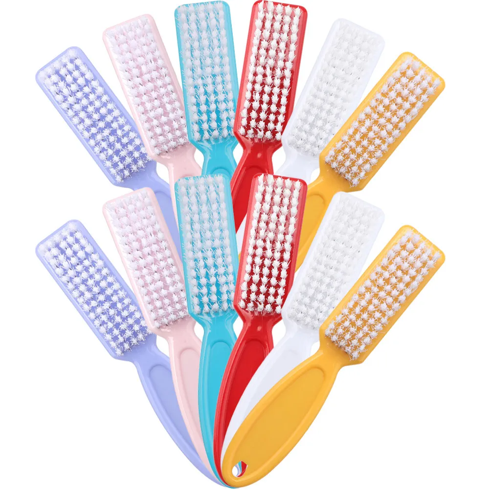 

24Pcs Fingernail Brush Handle Grip Nail Cleaner Plastic Manicure Cleaning Tools Portable Small Lightweight for Home Kitchen