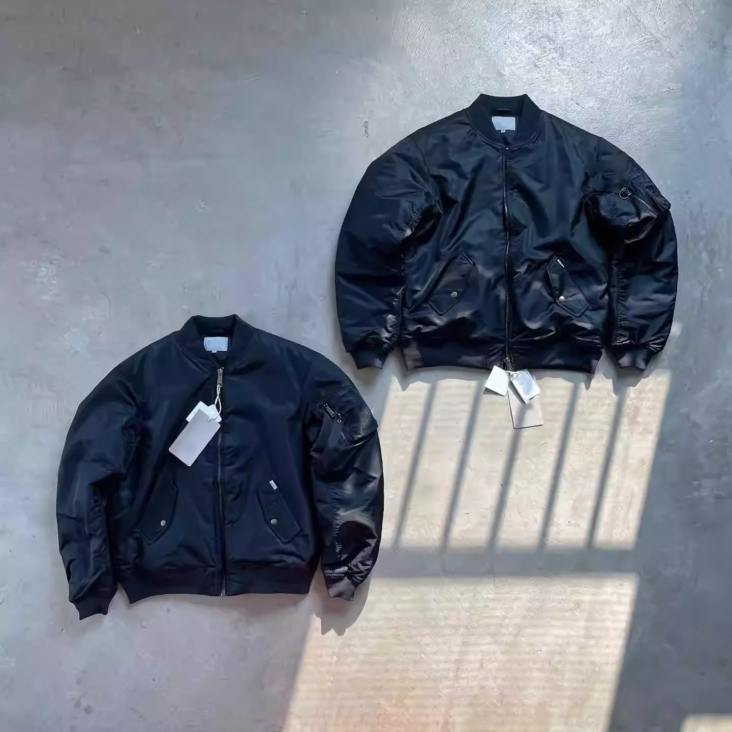 

Gold Label Embroidered MA Cotton Flng Jaet Outerwear Winter Warm Long Sve Casual Cleanfit Sle Youth Faion Jaet