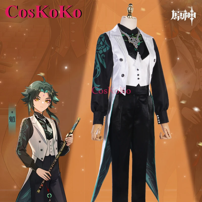 

CosKoKo Xiao Cosplay Costumes Game Genshin Impact Symphony Concert 2023 Gentleman Tuxedo Halloween Party Role Play Clothing New