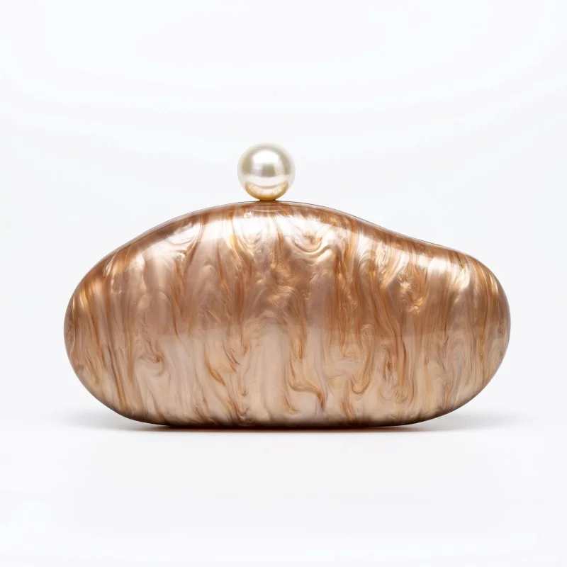 

Luxury Ladies Acrylic Shell Shoulder Bag Elegant Crossbody Clutch for Wedding Evening Party Fashionable Ladies Handbag