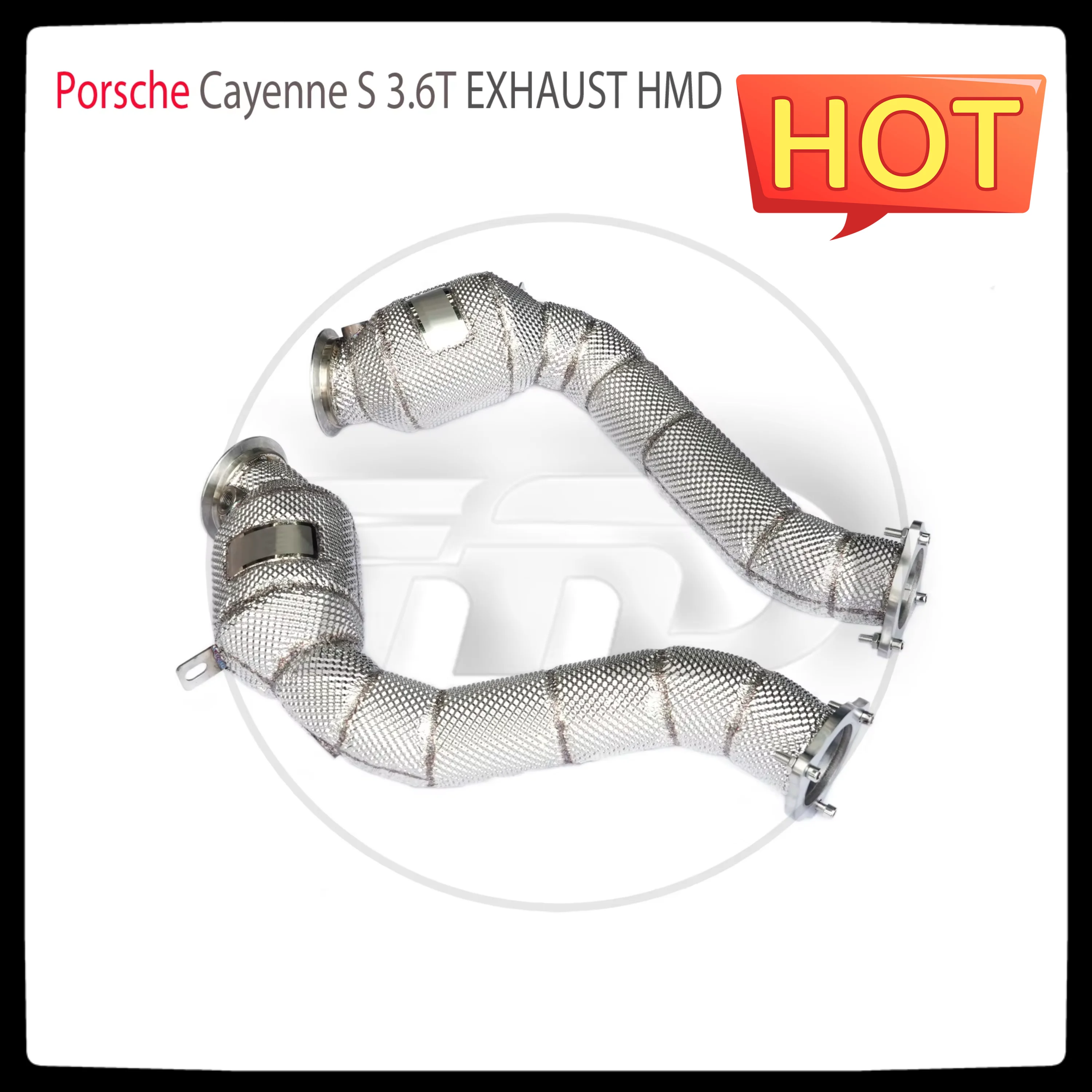 

HMD Exhaust System High Flow Performance Downpipe for Porsche Cayenne S GTS 3.6T With and Without Catalytic Converter