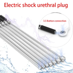 Electro Shock Urethral Catheter Hollow Metal Penis Dilator Urethra Plug Electrical Stimulation SM Accessory Sex Toys for Men