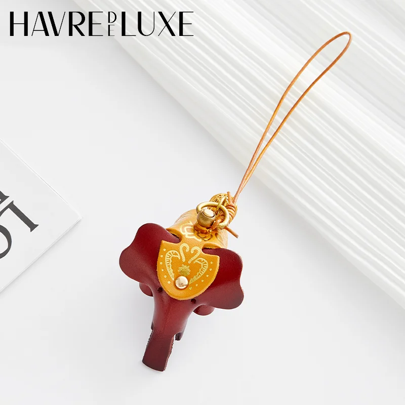 Elephant bag charm for women handbag retro art niche handmade exquisite high-end hanging rope bag accessories
