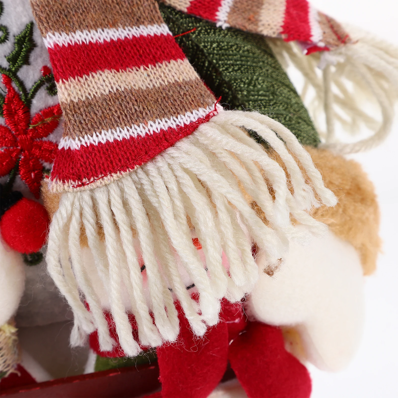 

Snowman Ornaments Mini Figurine Artificial Country Decor Figurines Cloth Small Office