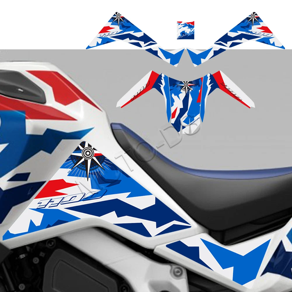 Motorcycle Front Mudguard Sticker PVC Protective Decal for  Africa Twin CRF1100L CRF1000L Adventure ADV Sports 2024-2026