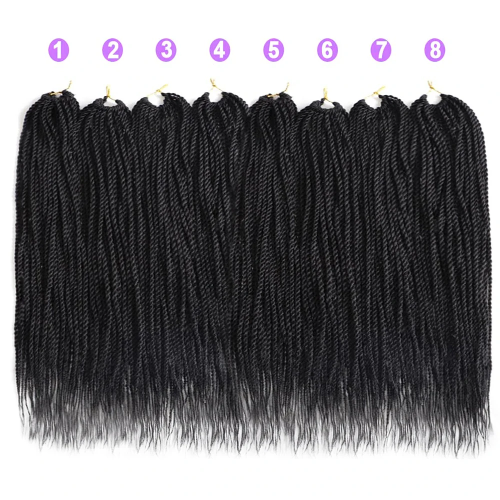 Senegalese Twist Gehaakt Haar Voor Zwarte Vrouwen 18 Inch Lang Synthetisch Pre Twisted Twist Gehaakt Haar 20 Strengen/Pack