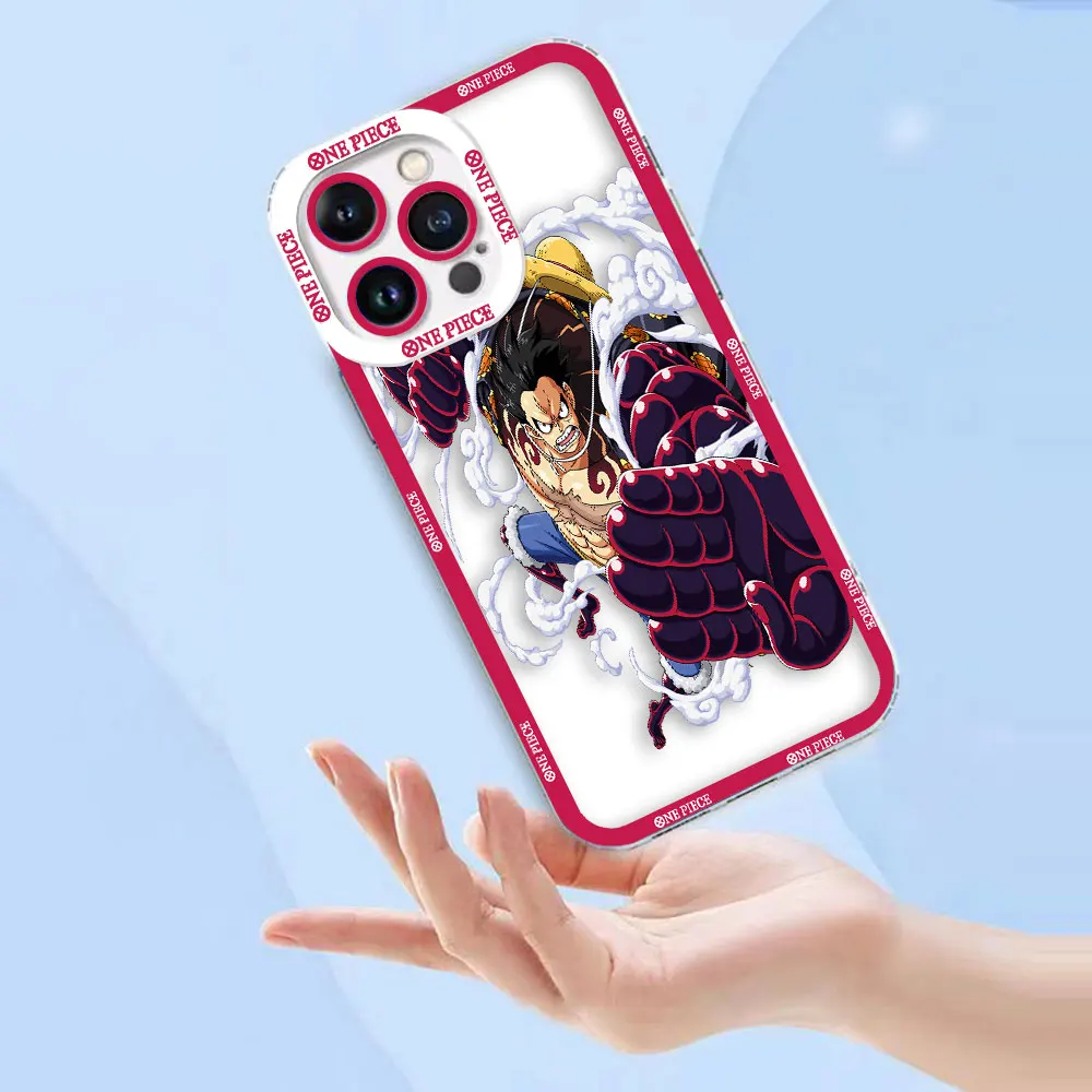 One P-Piece Gear 5 Luffy Zoro Cover Clear Phone Case For iPhone
