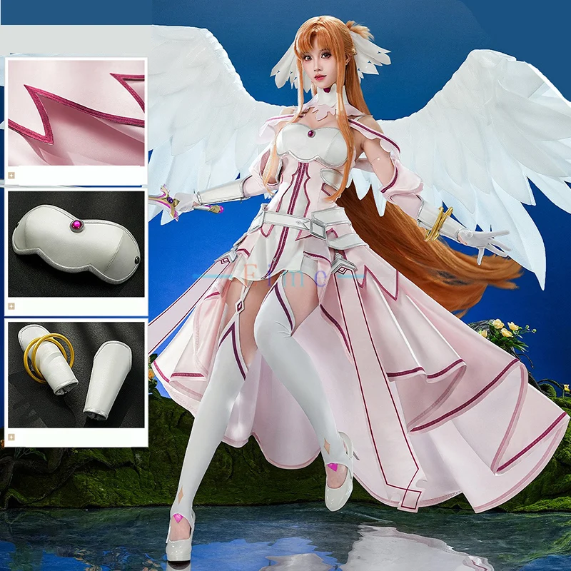 يوكي Asuna تأثيري ازياء أنيمي آلهة الإبداع Asuna فستان بتصميم حالم هالوين كرنفال الزي الرسمي بدلة الحفلات مخصص #1