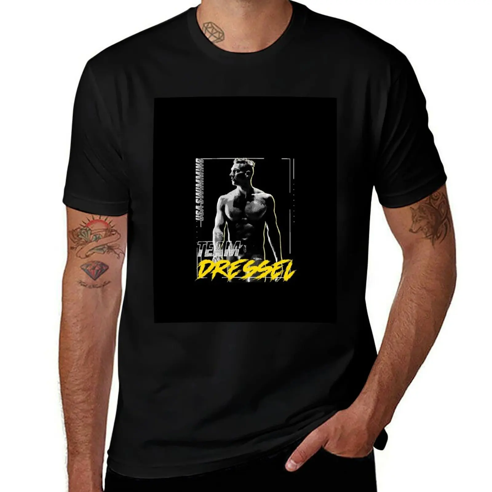 

Caeleb Dressel T-Shirt customs design your own hippie clothes sports fans Men's t-shirt