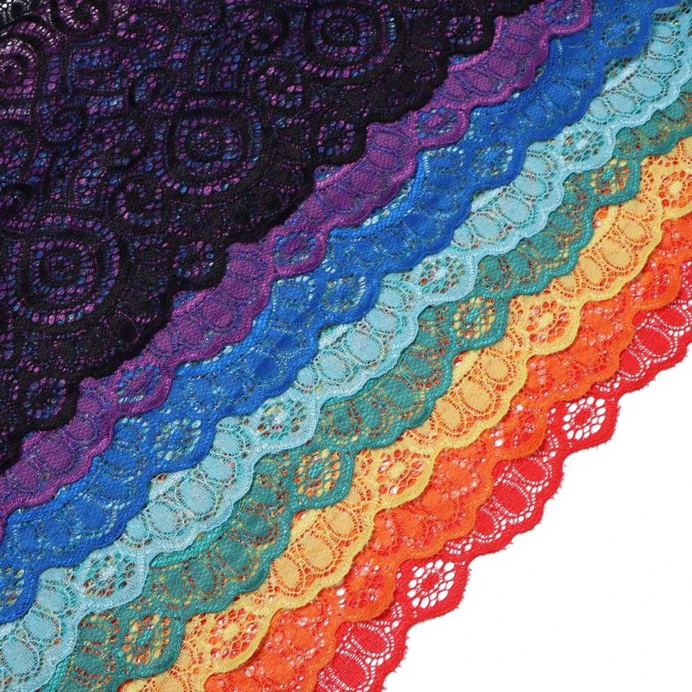 1yard/lot 18cm Wide Polyester  - Elastic Lace Trim recension och pris