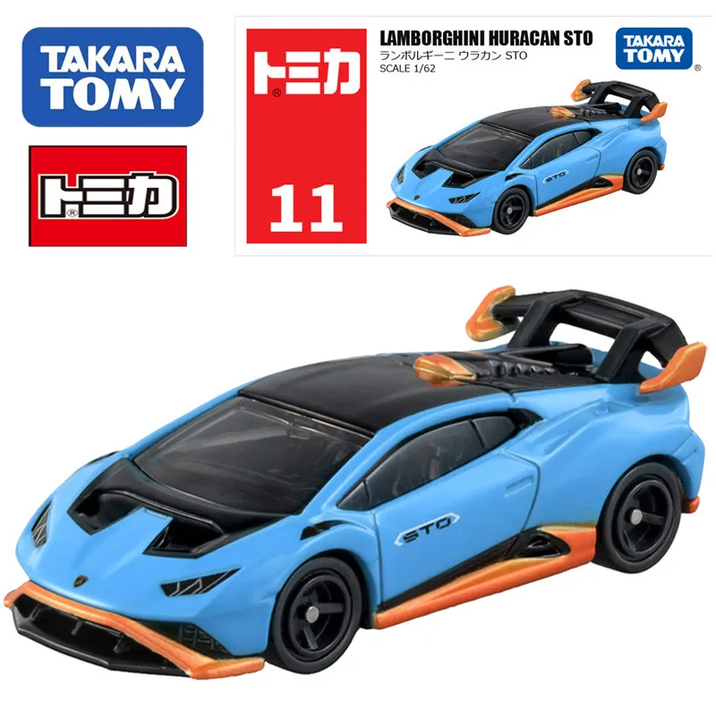 TAKARA TOMY Tomica NO.11 Lamborghini Hurricane Sports Car 1/62 Mini Diecast Alloy Car Model Children Toy Christmas Birthday Gift