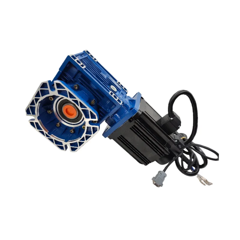 

Motor 2KW48V Brushless Servo Motor with Hall Sensor and Incremental Encoder with Worm Gear Reducer