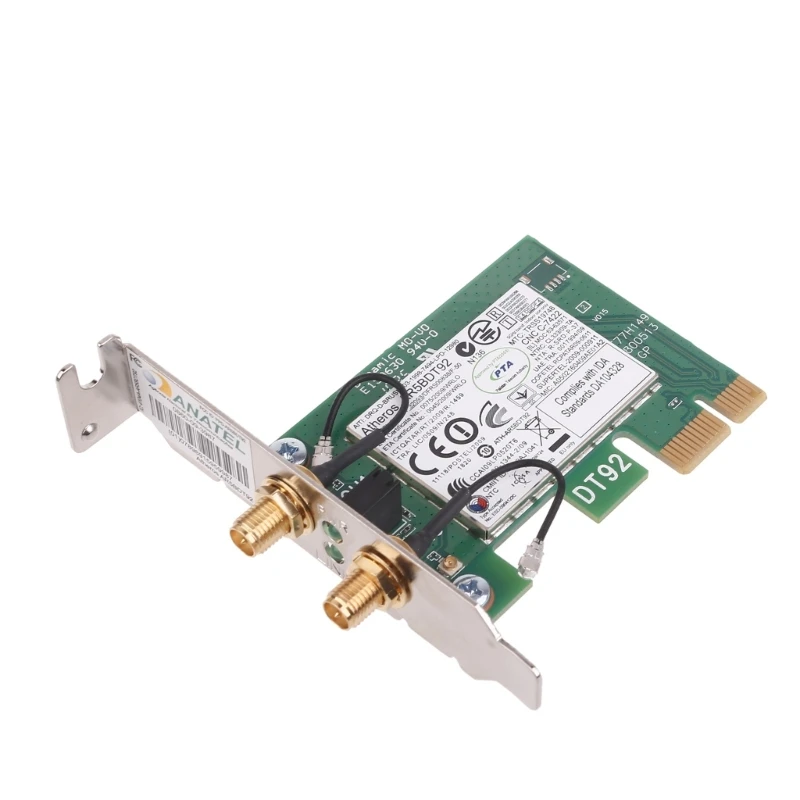 300Mbps AR9280 2.4 & PCIE 1x 4x 16x 802.11abgn WiFi Netwerkkaart PCIexpress PCIe WIFI Kaart voor Desktop PC Dropship