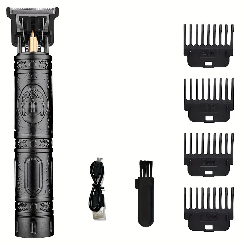 Professional Wireless Hair Clipper for Men Trimmer Set Beard Grooming Kit Precision Cutter Easy Use hair clipper limit comb view 3