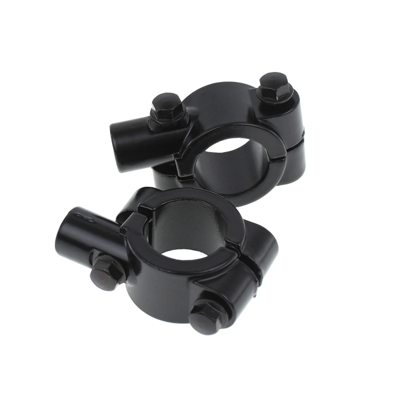 

2PCS Black Motorcycle Handlebar Mirror Mount Clamp Rear View Mirror Holder Bracket 22mm 10mm 8mm 10mm 25mm For Harley