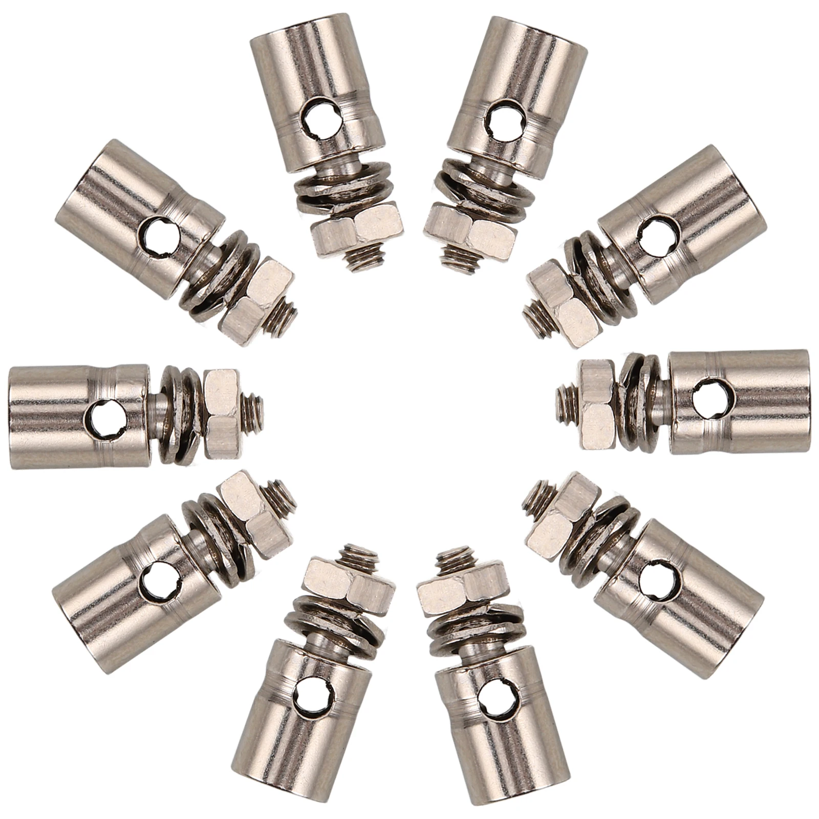 

10 Pcs Plane Parts Model Airplane Fitting Rudder Angle Adjuster Quick Connection Push Rod Bracket Accessories