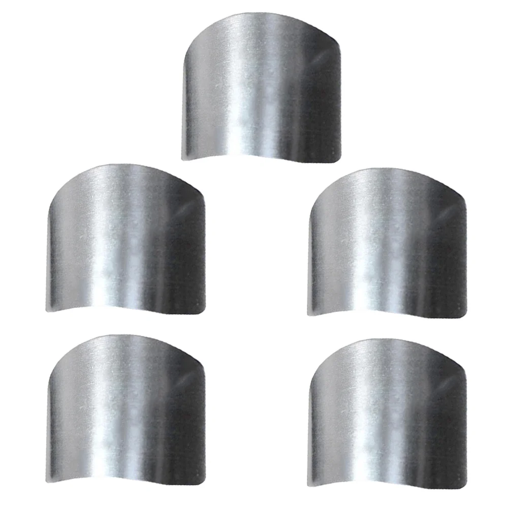 5 PCS Finger Protector Care Protective Case Stainless Steel Accessory Hand Cutting Protection Kitchen Tool