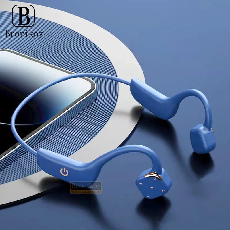

Bluetooth наушники с костной проводимостью, сенсорное управление, водонепроницаемая спортивная беспроводная гарнитура IPX7 с микрофоном, шумоподавлением, открытое ухо HIFI