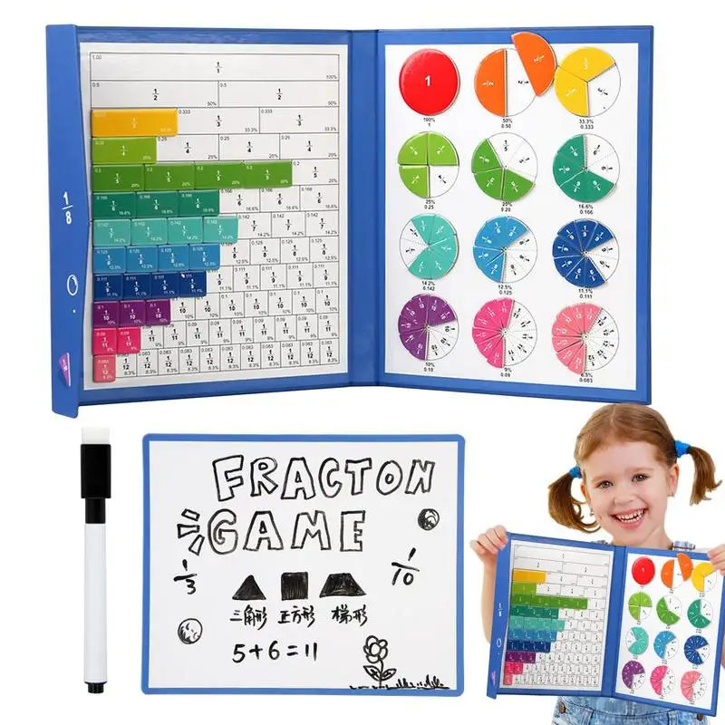 

Magnetic Fraction Tiles Educational Multipurpose Manipulatives For Kids Fractions Strips Math Games Classroom Teaching Tools For