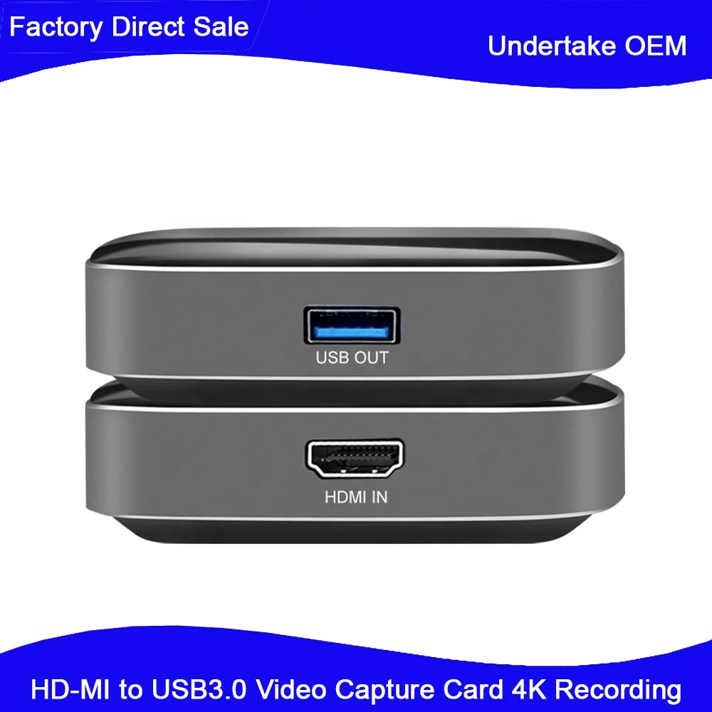 WINHI-VC-02 4K HD Game Live Broadcast HD-MI To USB3.0 Video Capture Card Supports 4K Recording HD-MI Capture Card 2 Ports