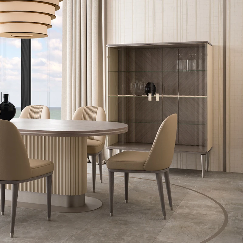 Solid Wood Dining Chair Simple Modern Hotel Ghost Chair Light Luxury Designer Model Conference Chair