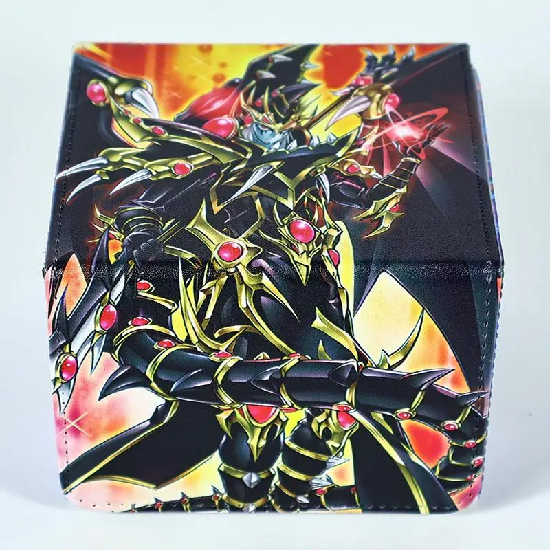 Yu-Gi-Oh! Red-Eyes Dark Dragoon DIY Large Capacity Leather Card Box Thickened Anime Game Collection Card Storage Box