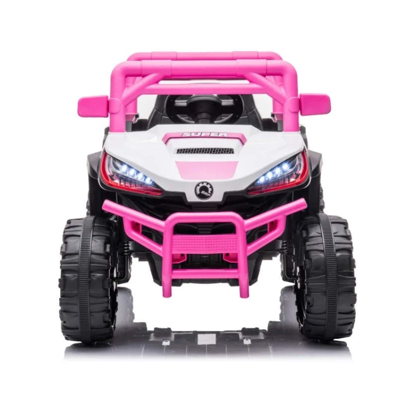 12V7A*1 30W*4 arranque con un botón, hacia adelante y hacia atrás, alta y baja velocidad, música, luz delantera, absorbente de cuatro ruedas para niños que viajan en el coche