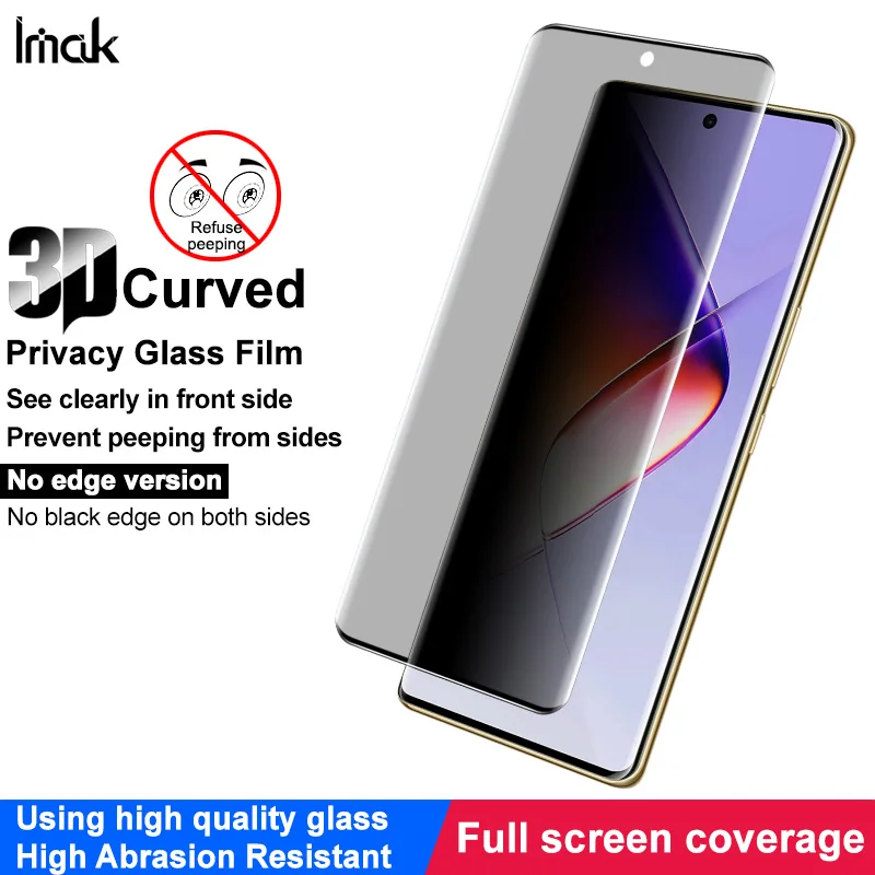 IMAK 3D Curved Privacy Glass For Infinix NOTE 40 HOT 50 Pro+ 50S 5G ZERO 30 Full Tempered Glass Film
