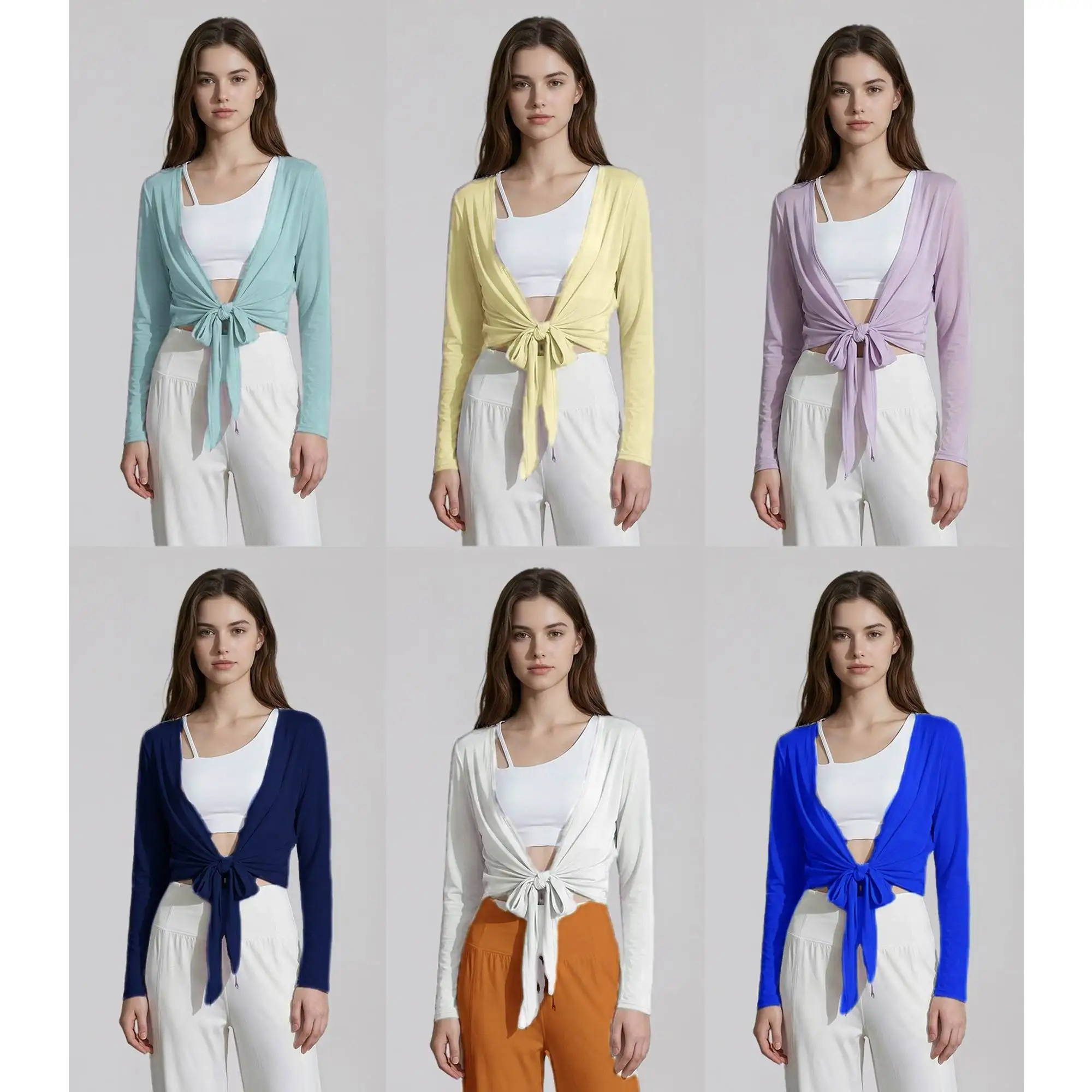 

Элегантная блузка-накидка с открытым воротником без пуговиц, тонкий топ с завязками, женская рубашка с поясом, спортивный топ для йоги