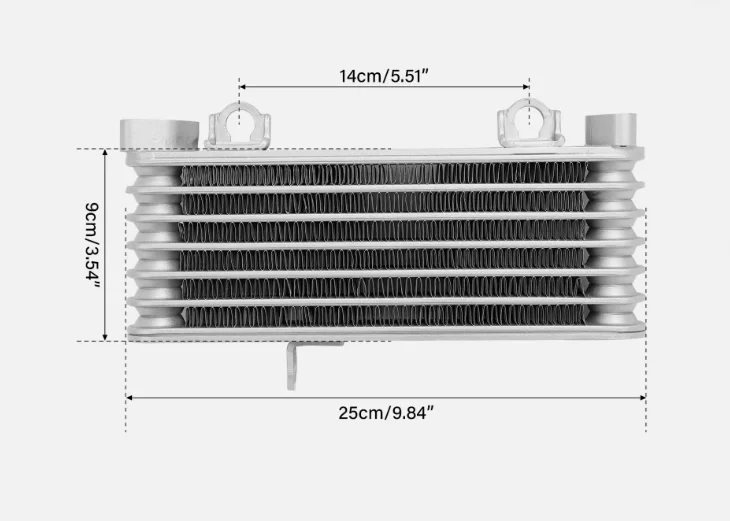 EU QUALITY Motorcycle Radiator Oil Cooler Cooling Fit For Suzuki GSX1000R GSX 1000 R GSXR-1000 2007-2008  Motorcycle Accessories