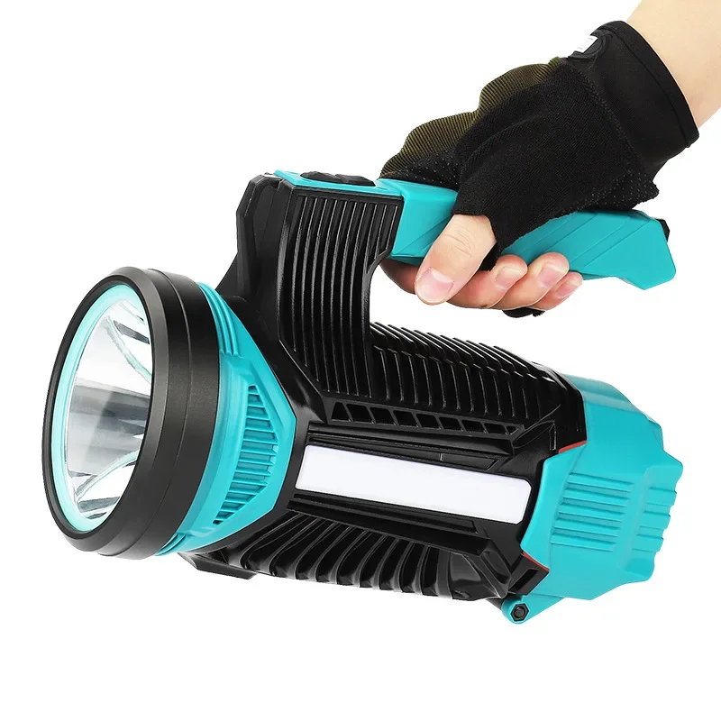 Outdoor High Powerful Super Bright Spotlight Handheld Led Flashlight 8h Runtime Usb Torch 2200lumen Searchlight