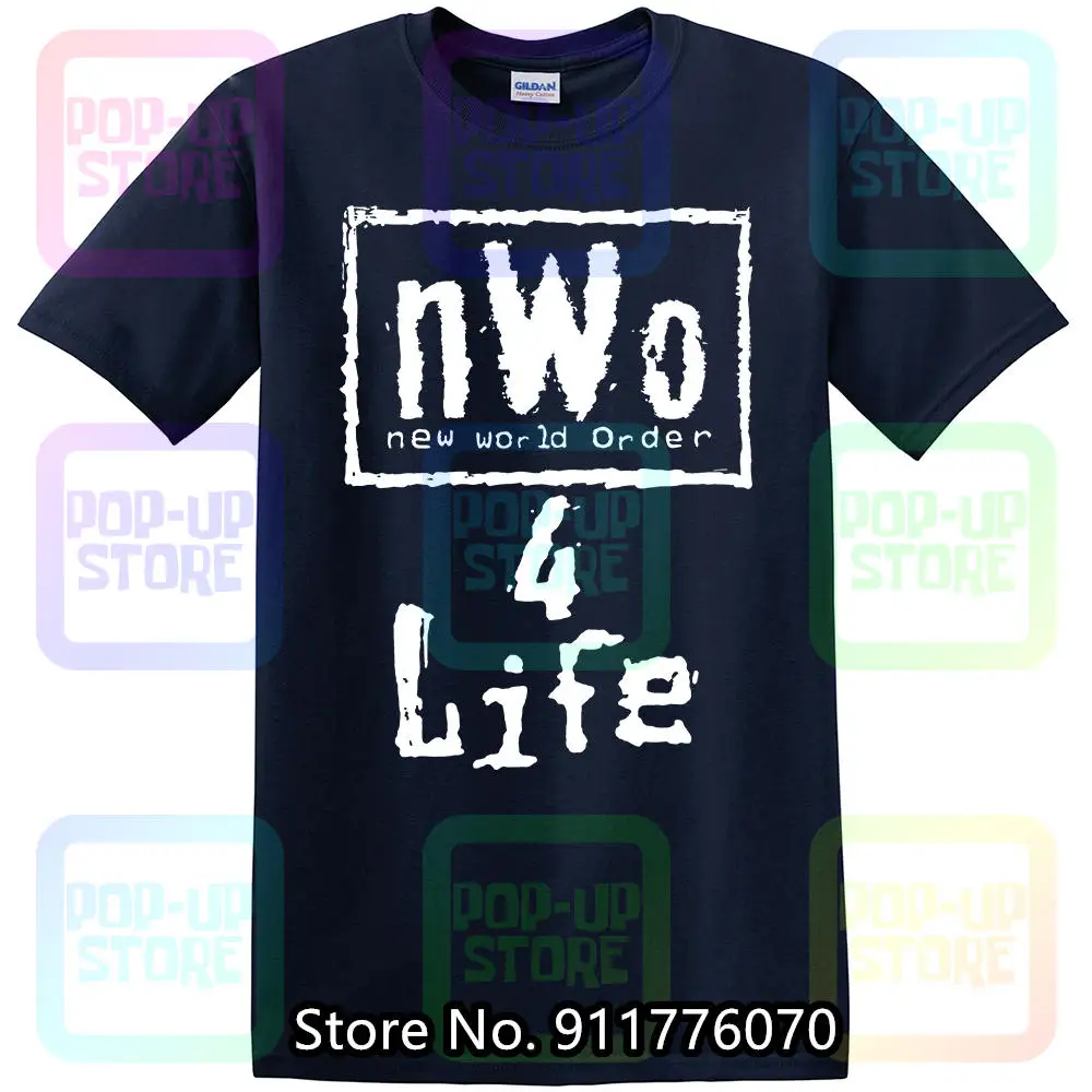 NWO (New World Order 4 Life) Men\'s Large Black T-Shirt (bin F)