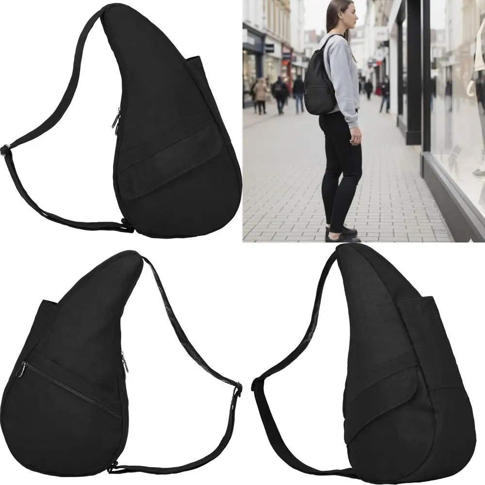 

Ergonomic Crossbody Sling Bag for Everyday Use, Travel, and Walking Comfort - Healthy Back Nylon Bag